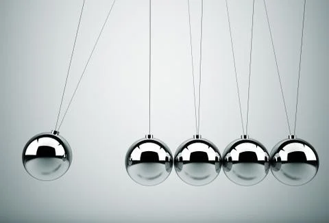 Newton's cradle Stock Illustration