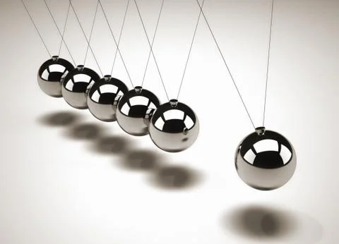 Newton's cradle Stock Illustration