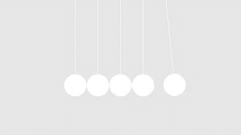 Newton's cradle. Loopable 2d animation video. Stock Footage 251775745