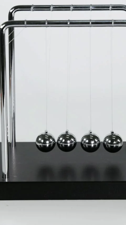 Newton\'s Cradle in Motion Stock Footage 304414221