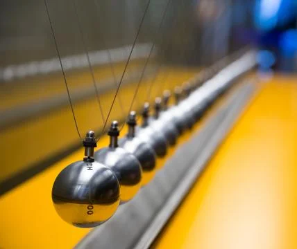 Newton's cradle Stock Photos