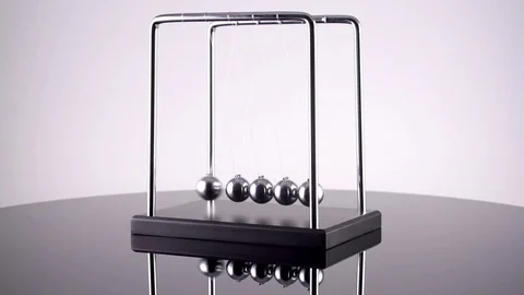 Newton's Cradle Slow Motion Video stock 76814396