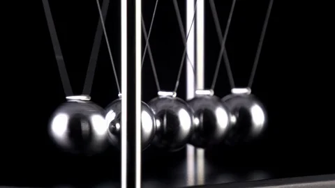 Newton's Cradle Slow Motion Video stock 90637957