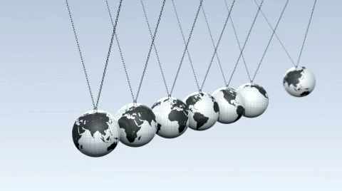 Newton's Cradle Transition 库存影片 716888