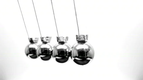 Newtons pendulum - HD loop Stock Footage 300767