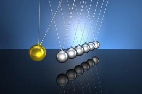 Newton's pendulum Иллюстрация