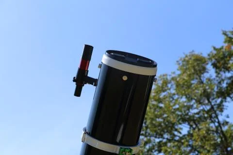 Newton's reflector telescope. Stock Photos