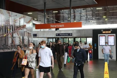 Newtown train station Stock Photos