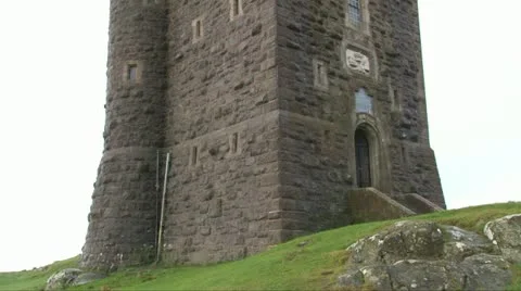 Newtownards Scrabo Tower Stock Footage 11507122