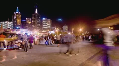Newyear 2013 Melbourne Stock Footage