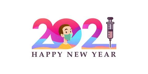 NEWYEAR 2021 BACKGROUND Stock Illustration