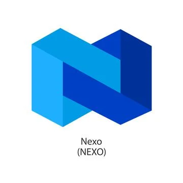Nexo decentralized cryptocurrency vector logo Stock Illustration
