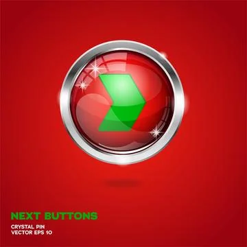 Next 3D Buttons Christmas Edition Stock Illustration