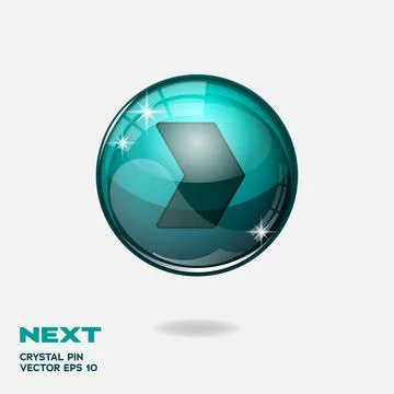 Next 3D Buttons Stock Illustration