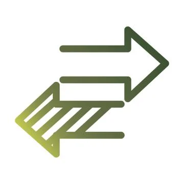 Next and before arrows gradient style icon vector design 스톡 일러스트