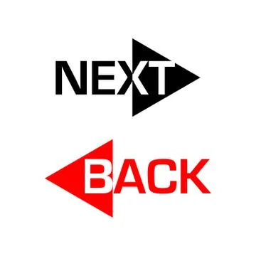 Next And Back Icons Stock Illustration