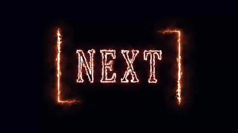 Next animated fiery transition burning text effect cinematic hot lava ember.. Stock Footage 321445328
