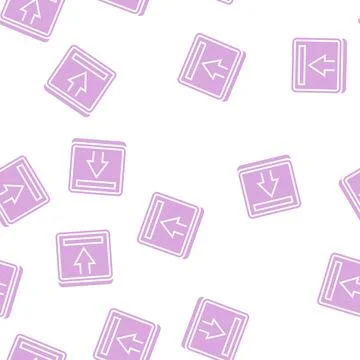 Next arrow glyph seamless pattern Stock Illustration