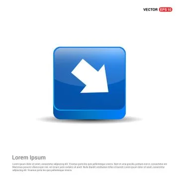 Next Arrow Icon - 3d Blue Button イラスト素材