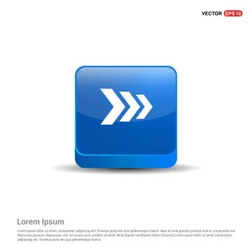 Next Arrow Icon - 3d Blue Button イラスト素材