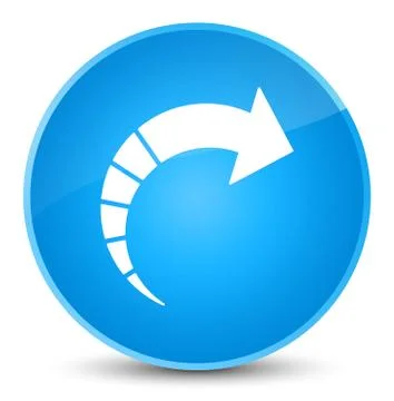 Next arrow icon elegant cyan blue round button Illustrazione stock