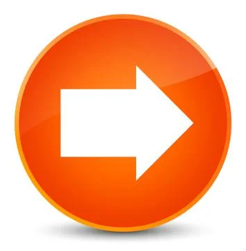 Next arrow icon elegant orange round button Stock Illustration
