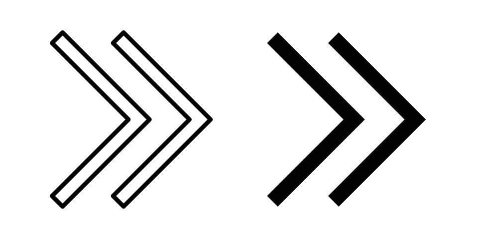 Next arrow icon graphic element. web icon set Stock Illustration