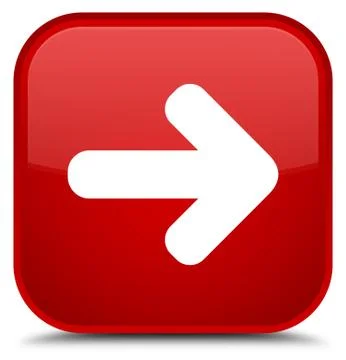 Next arrow icon special red square button Stock Illustration