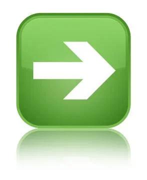 Next arrow icon special soft green square button Illustrazione stock