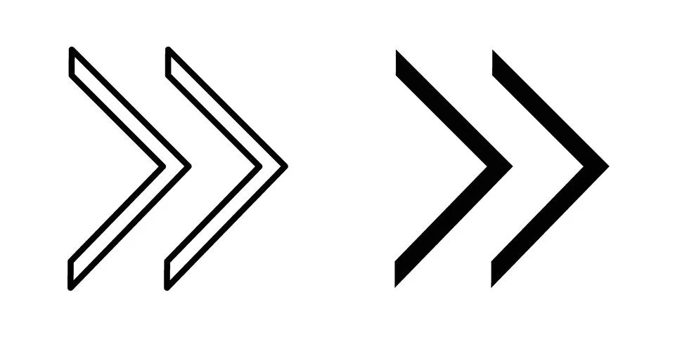 Next arrow icon vector design illustrations Illustrazione stock