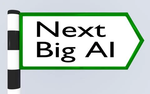 Next Big AI concept Stock Illustration