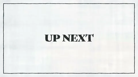 UP NEXT Black Font On White Paper Stock Footage 229997280