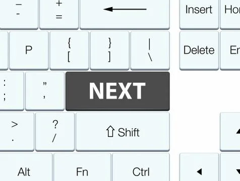 Next black keyboard button イラスト素材