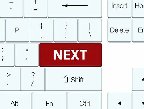 Next brown keyboard button Illustrazione stock