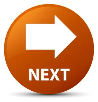 Next brown round button Stock Illustration