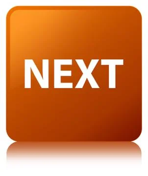 Next brown square button Illustrazione stock