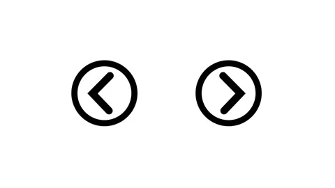 Next button arrow icon. Directional arrow flat style moving animation. Stock Footage 292363893