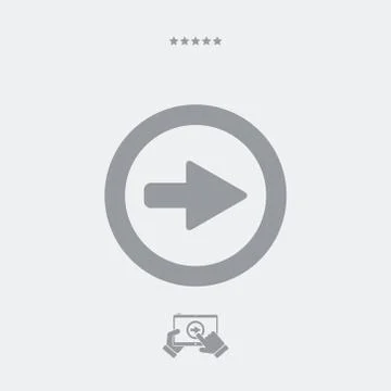 Next button flat icon Stock Illustration