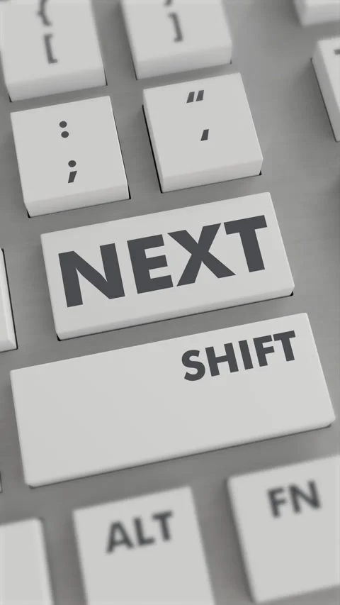 NEXT BUTTON PRESSING ON KEYBOARD Vertical Video Stock Footage 302439424