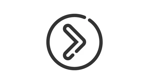 Next Button on white background, animated icon. Stock Footage 237743263