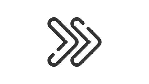 Next Button on white background, animated icon. Stock Footage 237743272