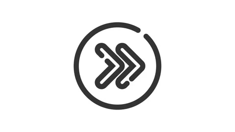 Next Button on white background, animated icon. Stock Footage 237743273