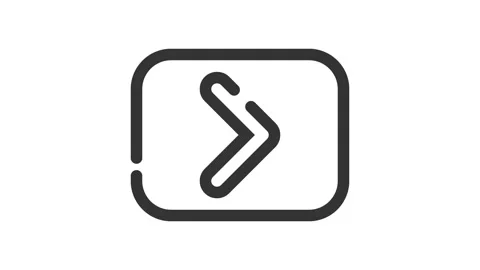 Next Button on white background, animated icon. Stock Footage 237743295