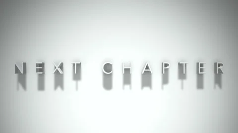 next chapter 3D title animation with sha... | Stock Video | Pond5