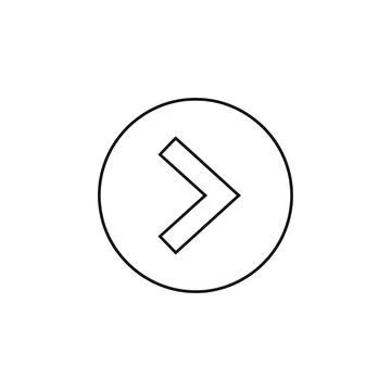 Next Chevron Right Arrow Circle Line Ilustración de archivo