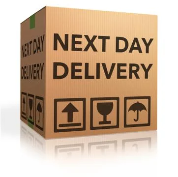 Next day delivery Stock Illustration
