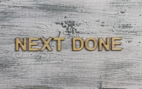 Next done Stock Photos