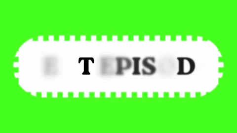 Next Episode Text animation video on green screen Stock Footage 339452689