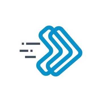 Next fast forward logo and vector icon Stock Illustration