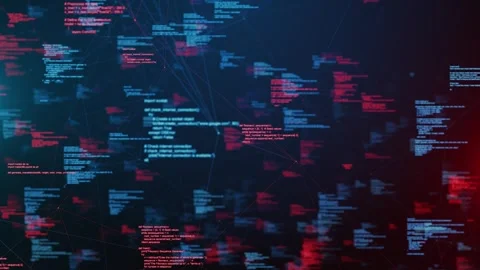 Next-Gen Information Technology IoT Network Architecture Stock Footage 303936721